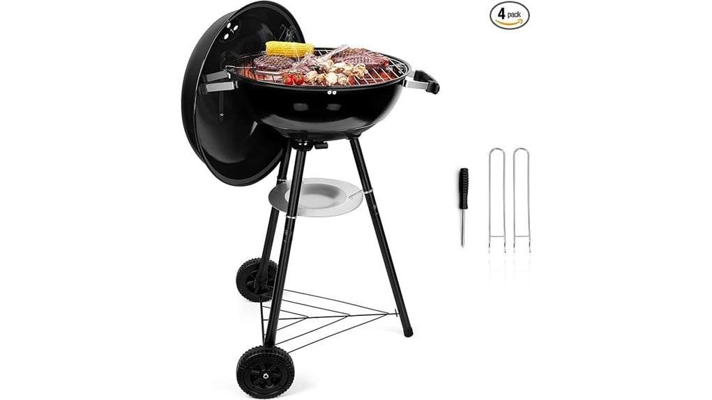 compact heavy duty 18 inch charcoal