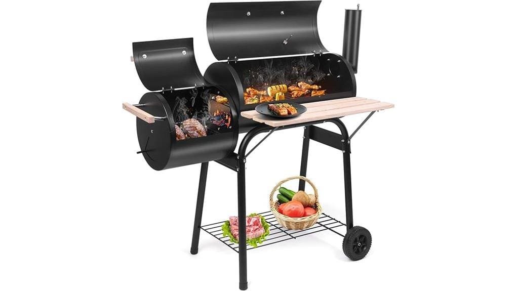compact versatile portable smoker grill