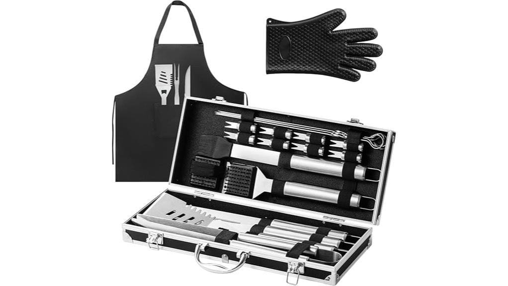 complete 22 piece bbq toolkit