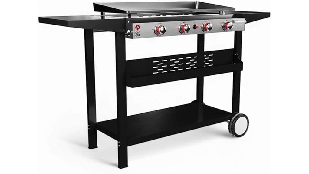 four burner gas flat top