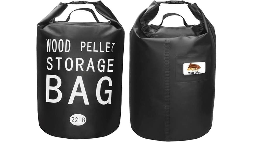 22lb waterproof charcoal pellet bin