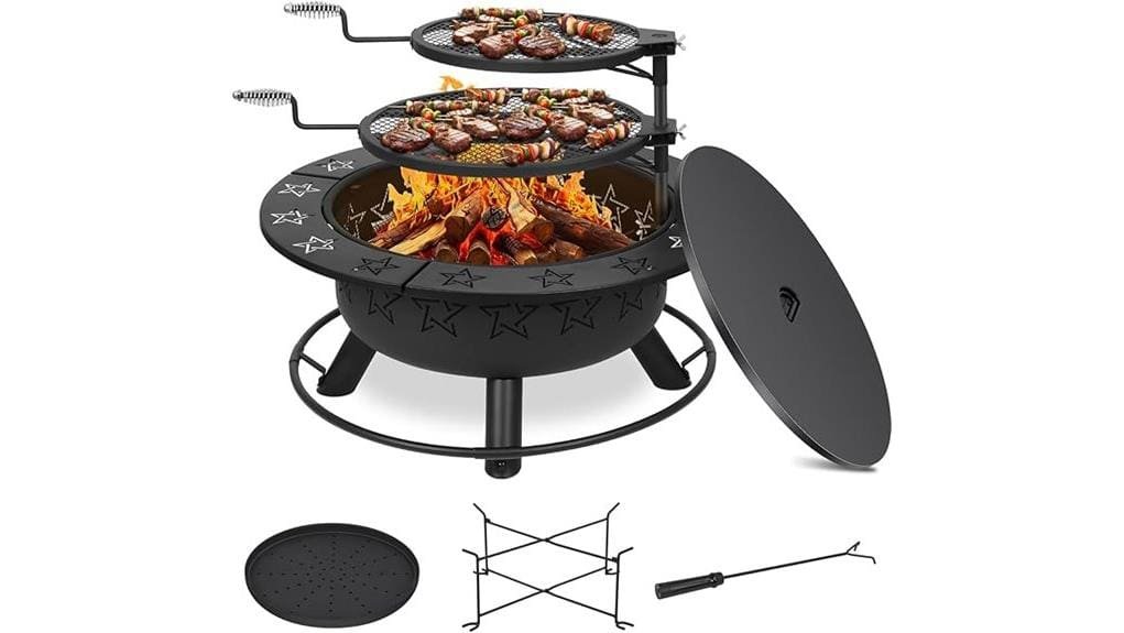 32 5 inch 3 in 1 firepit table