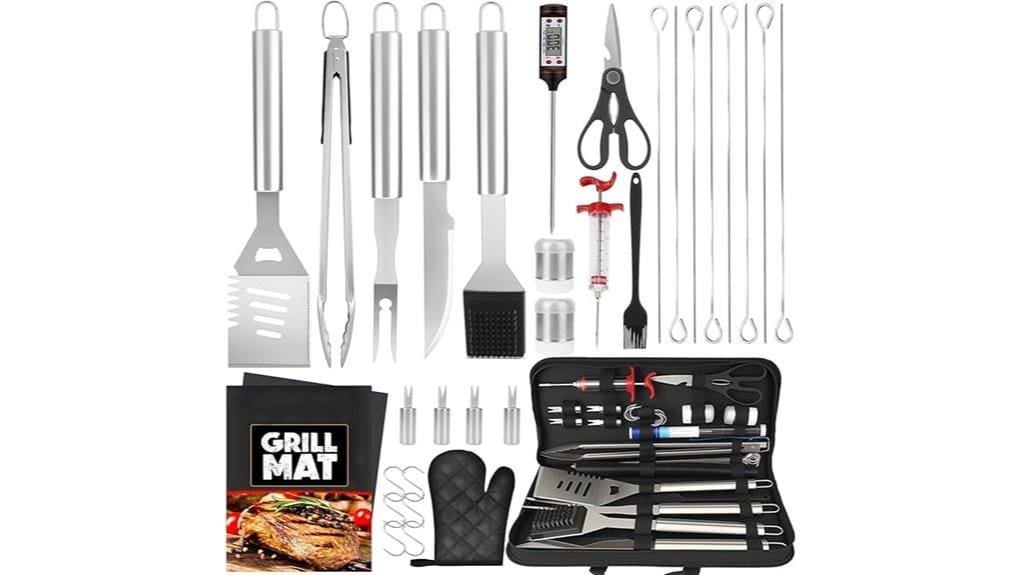 32 piece bbq grilling set