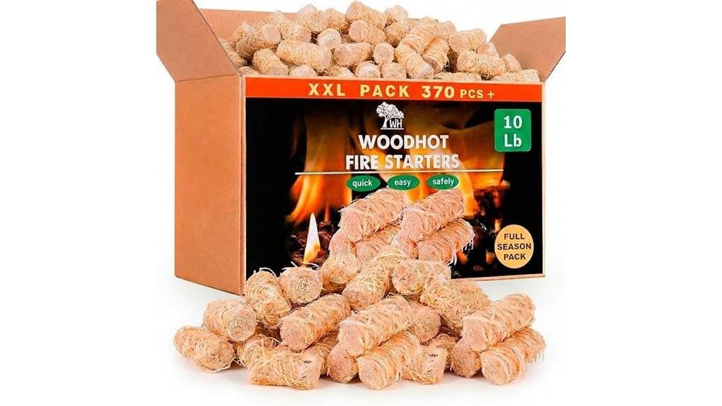 370 piece natural fire starters