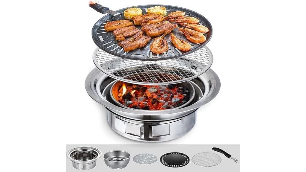 affordable compact charcoal grill