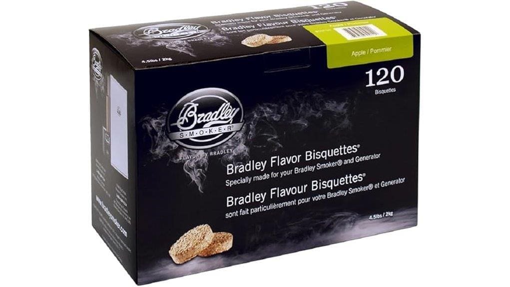 apple flavored 120 pack smoker bisquettes