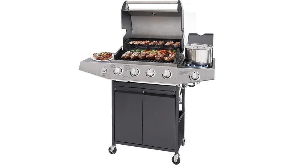 budget friendly 4 burner propane grill