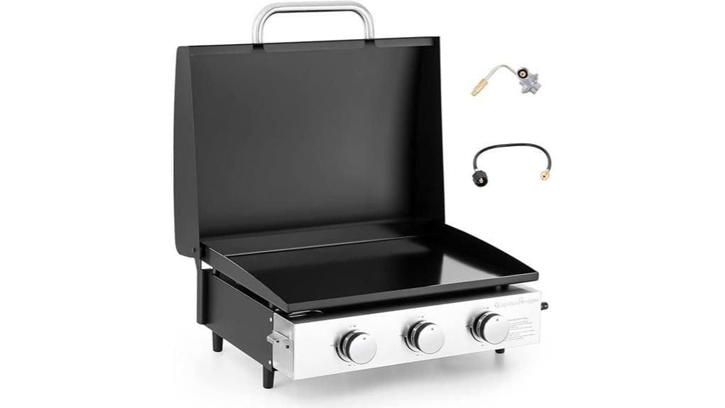 captiva 22 inch flat top grill