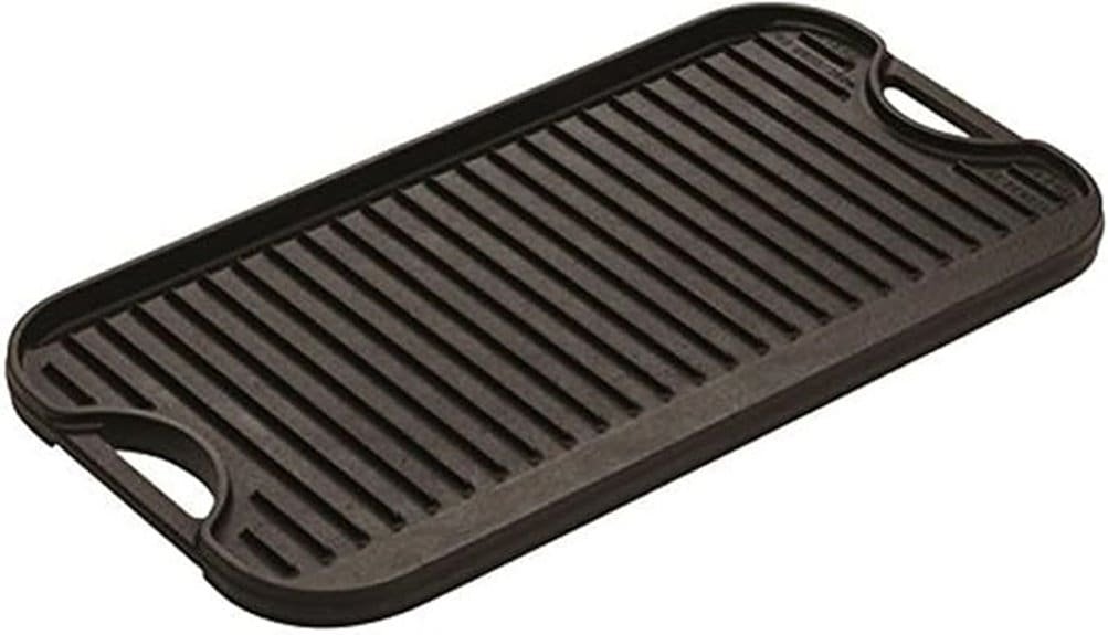 cast iron reversible grill griddle