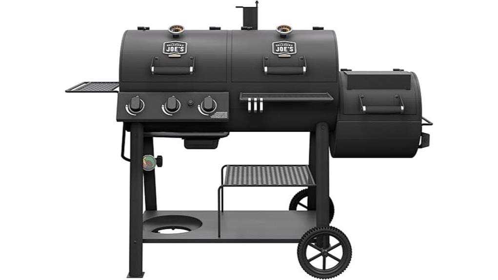 charcoal and propane smoker grill