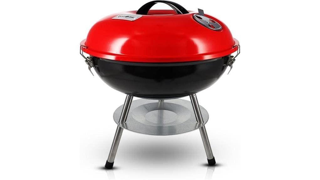 compact 14 inch portable gas grill