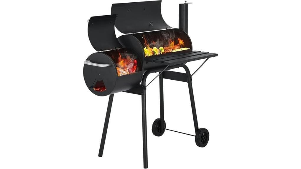 compact charcoal 43 inch grill