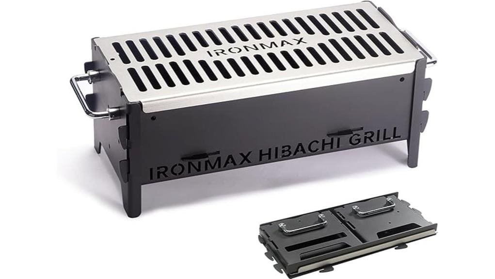 compact durable portable charcoal grill