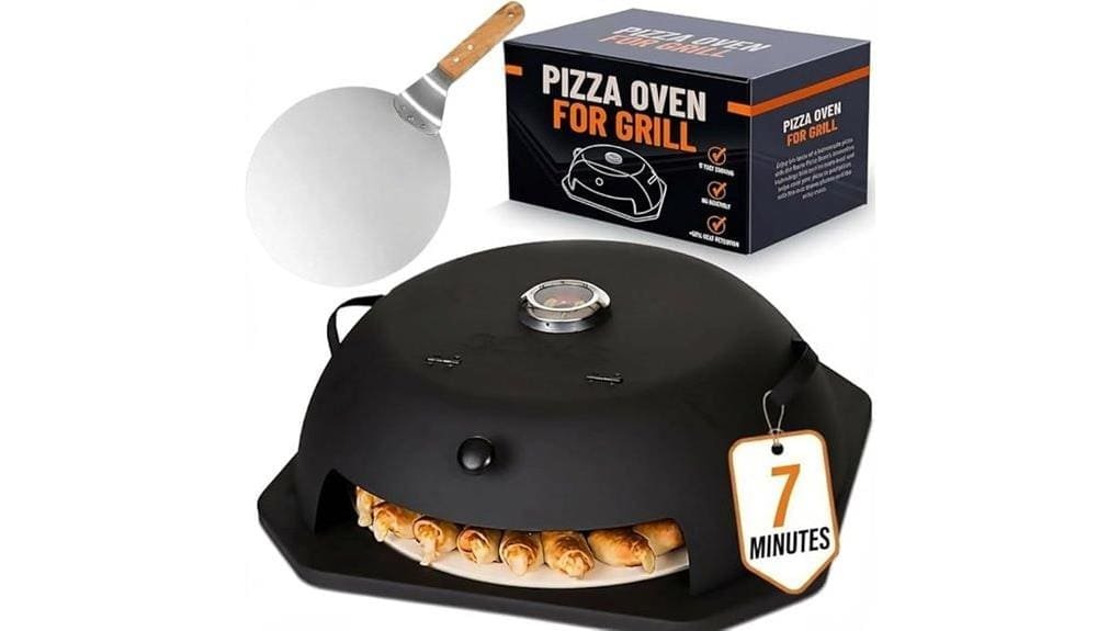 compact outdoor pizza oven attachment