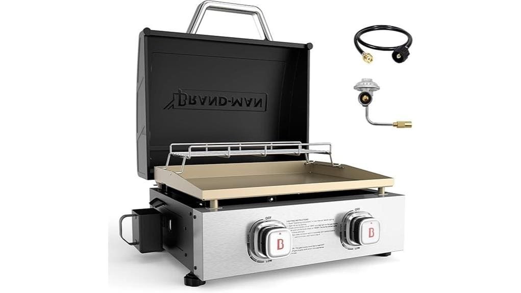 compact portable backyard griddle
