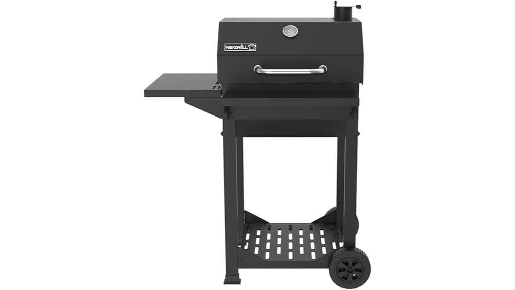 compact portable barrel charcoal grill