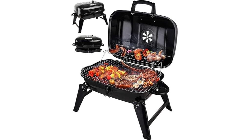 compact portable charcoal grill
