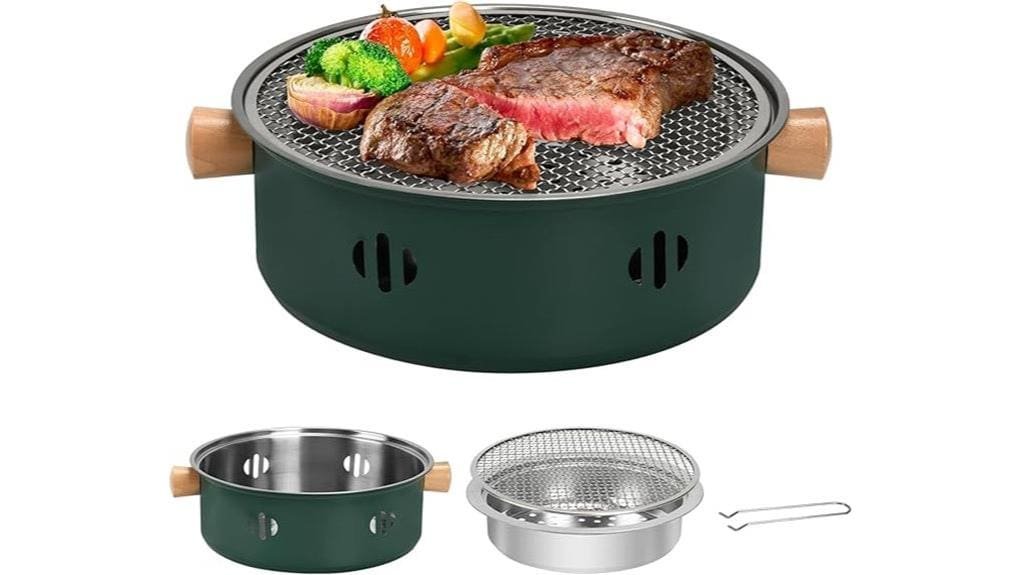 compact portable charcoal grill