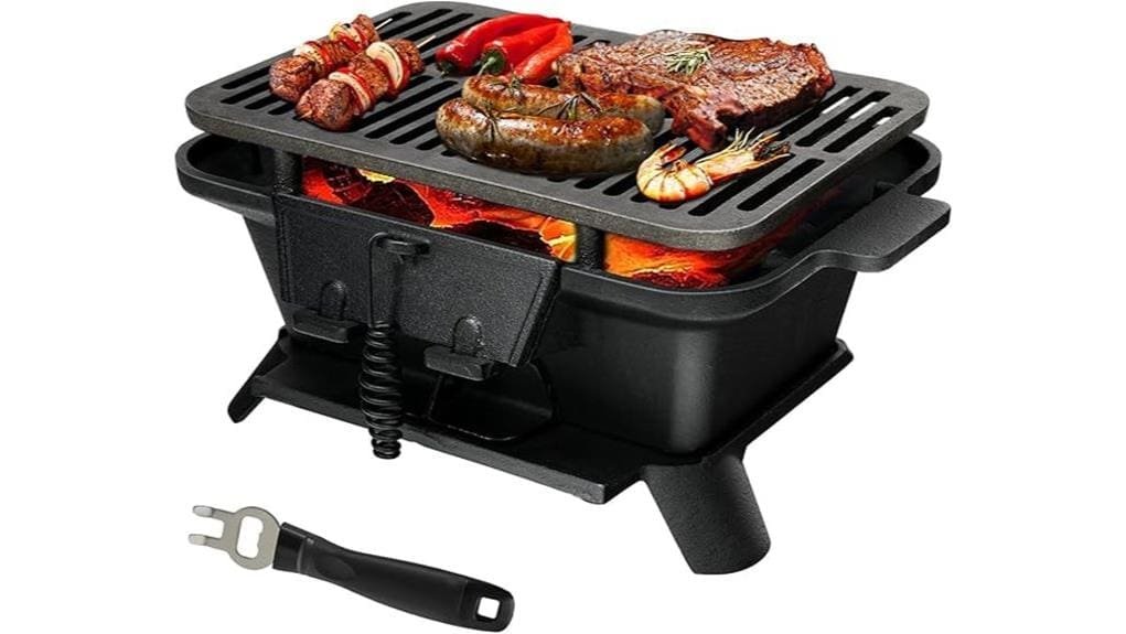 compact portable charcoal grill