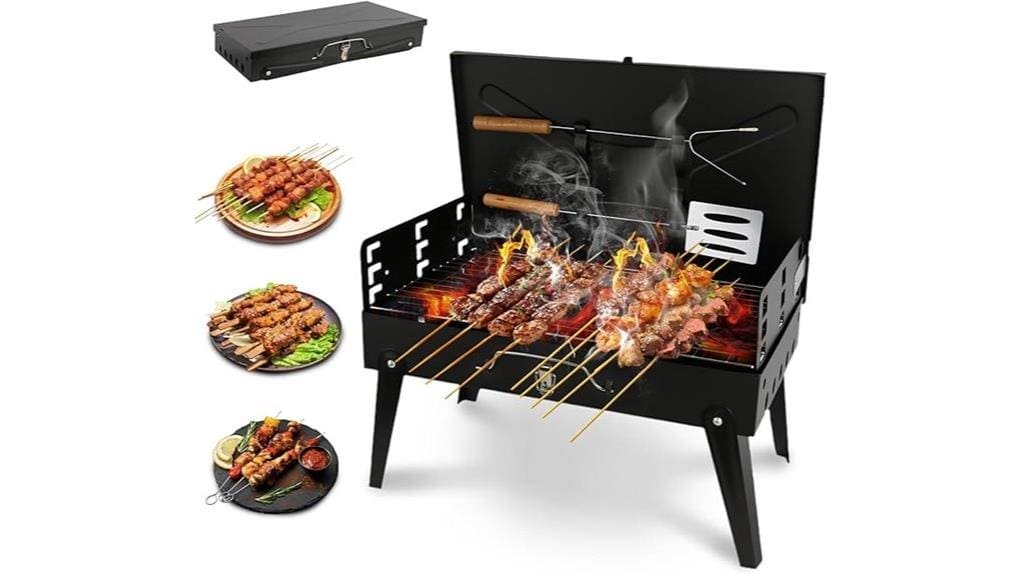 compact portable charcoal grill