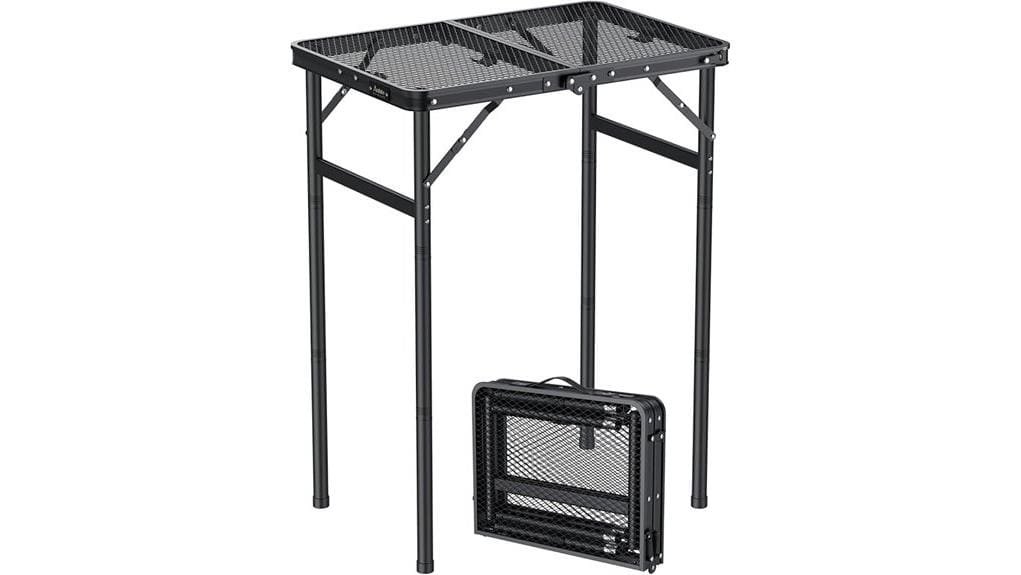 compact portable grill table
