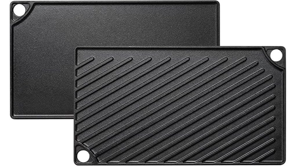 compact reversible grill griddle