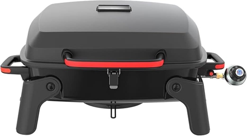 compact single burner gas grill