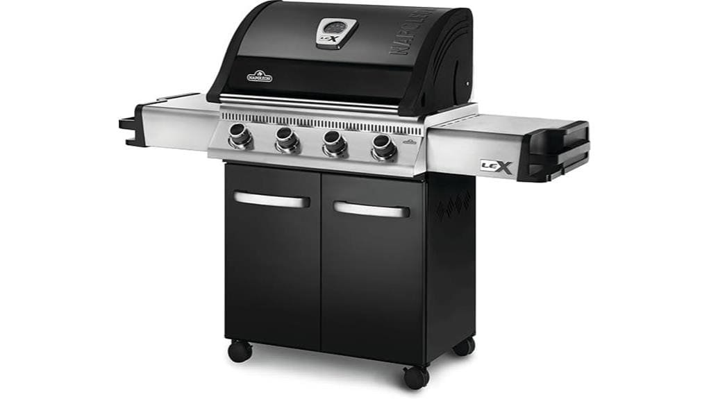 compact stainless steel propane grill