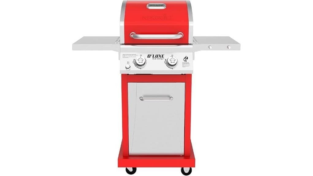 compact two burner propane grill