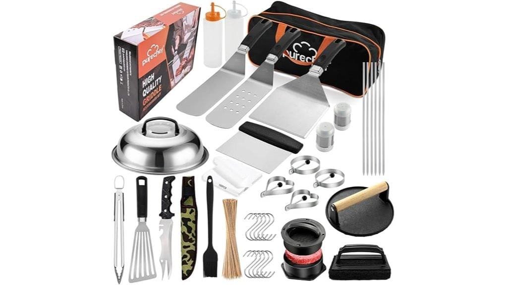 comprehensive 238 piece griddle kit