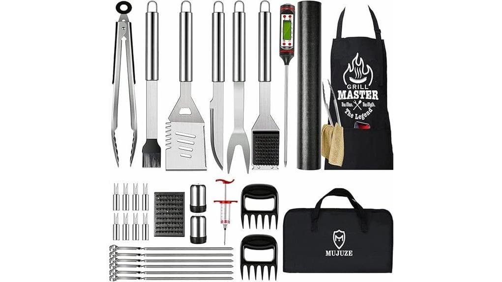 comprehensive 31 piece grilling kit