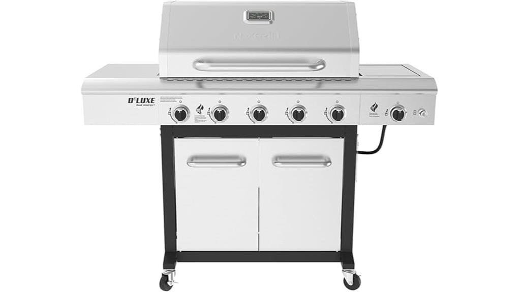 five burner propane grill