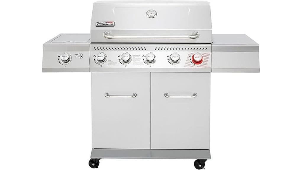 five burner stainless steel performance