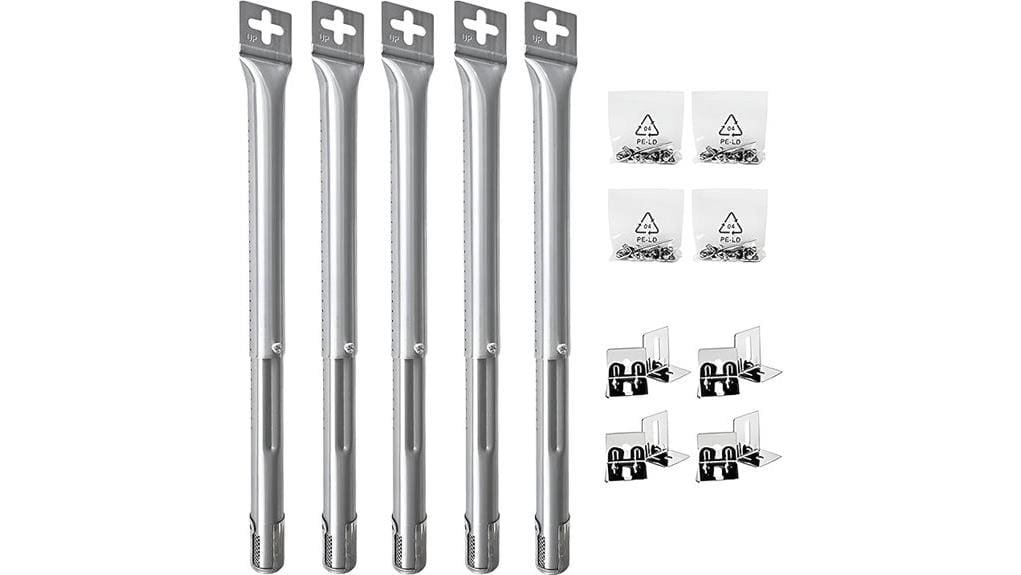 five piece adjustable burner tubes