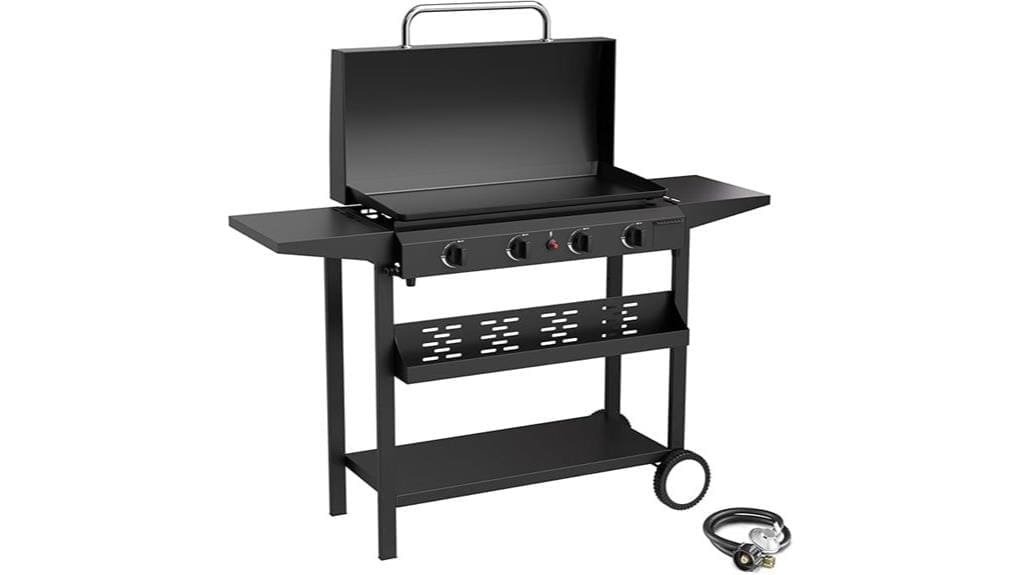 four burner gas griddle