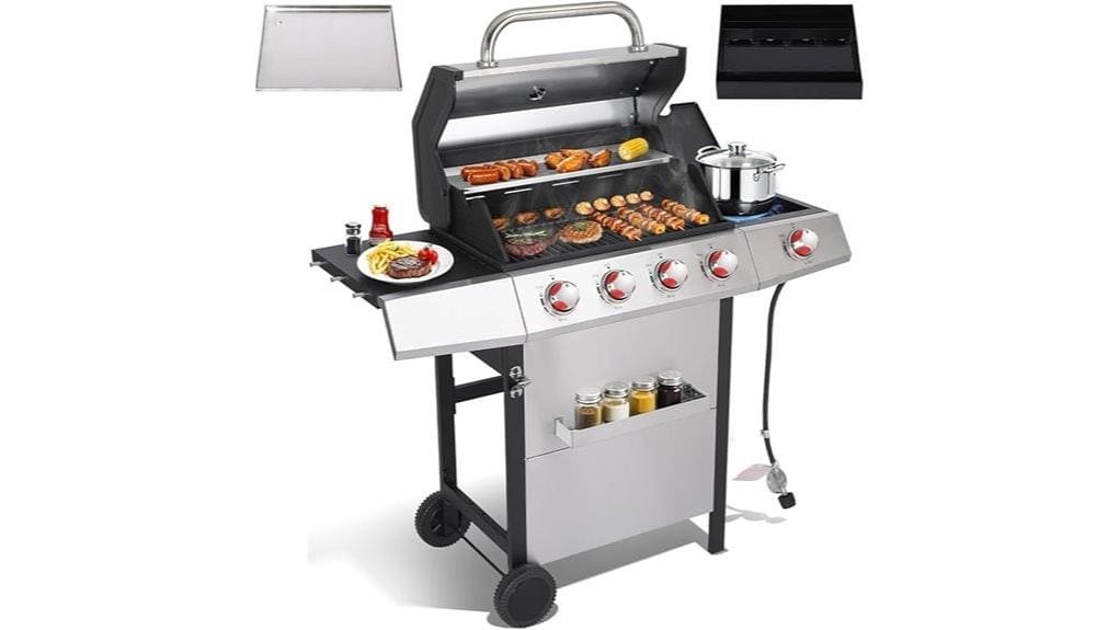 four burner griddle grill combo four burner griddle grill combo