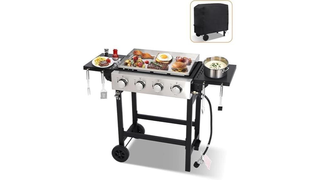 four burner propane griddle