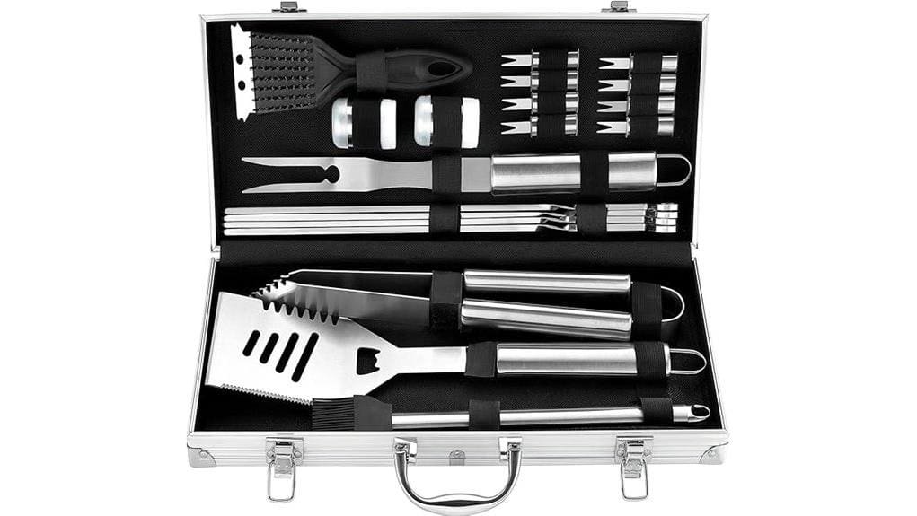 heavy duty 20 piece bbq set