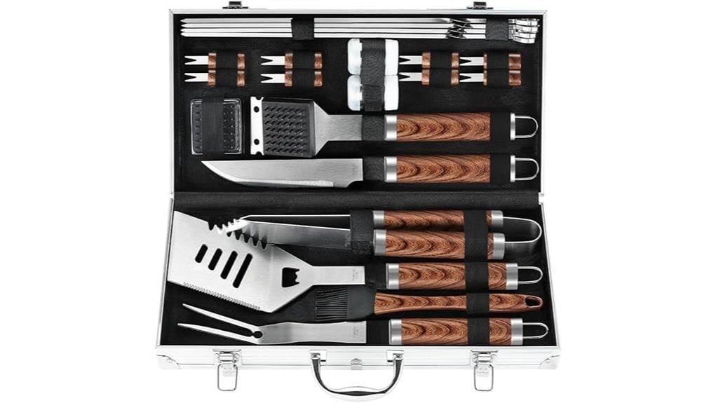 heavy duty 22 piece bbq set