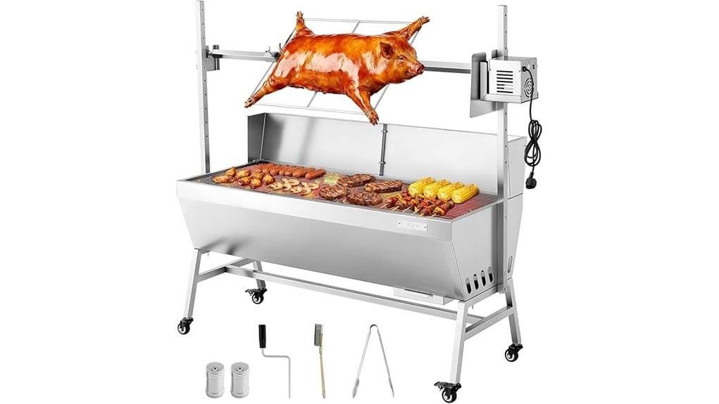 heavy duty 46 inch rotisserie grill