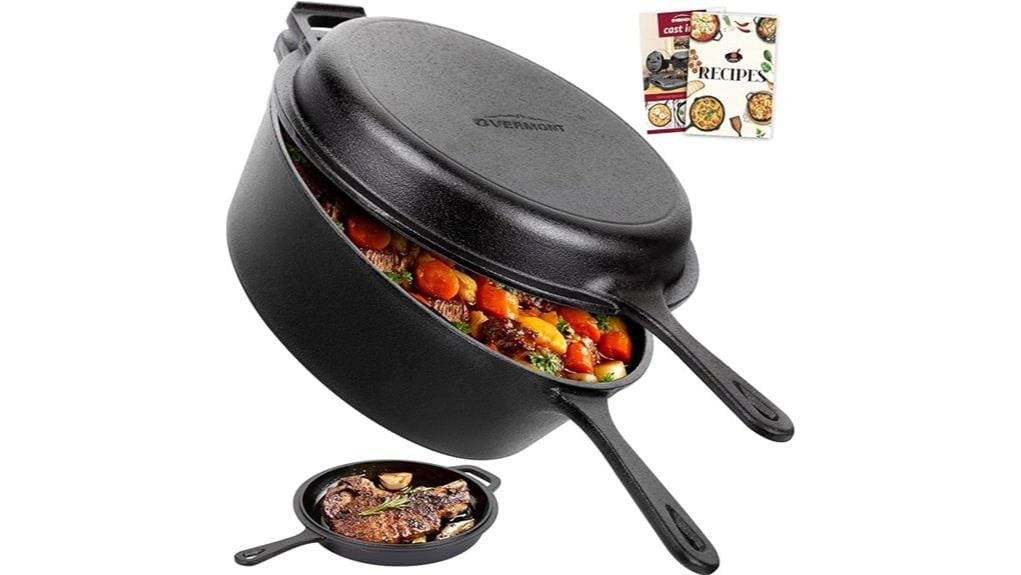 heavy duty nonstick seasoned skillet