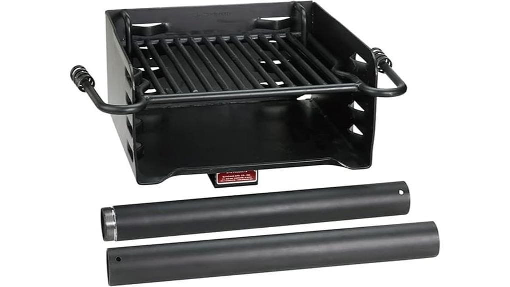 heavy duty steel charcoal grill