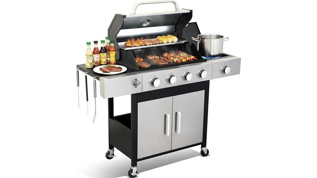 high powered 49k btu grill