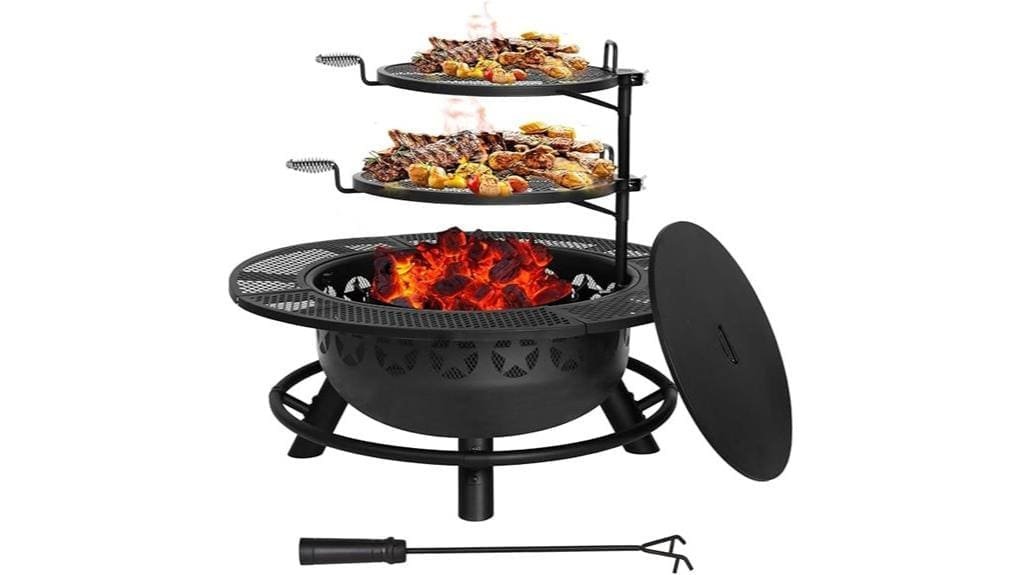 hykolity 35 inch propane firepit
