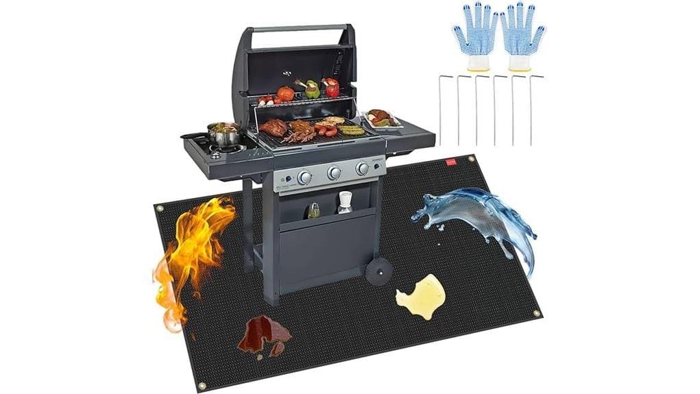 large 48x40 inch grill mats