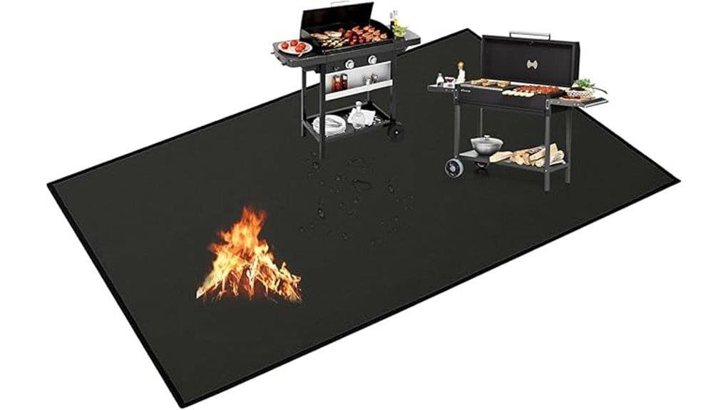 large candana under grill mat