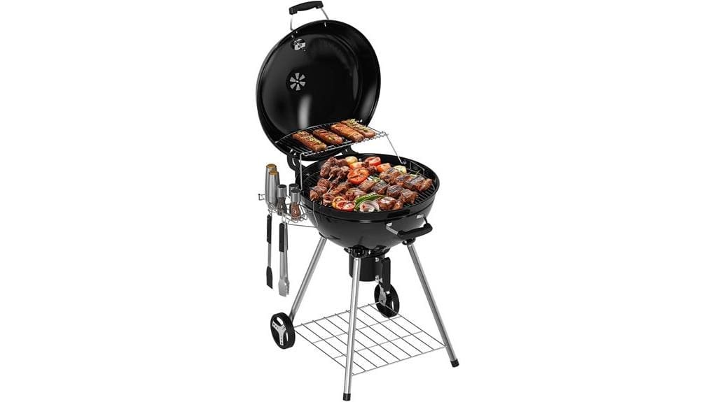 large versatile charcoal smoker