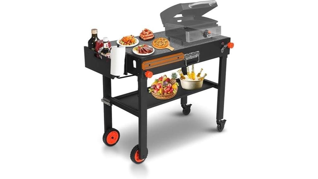 mobile kitchen cart with spices