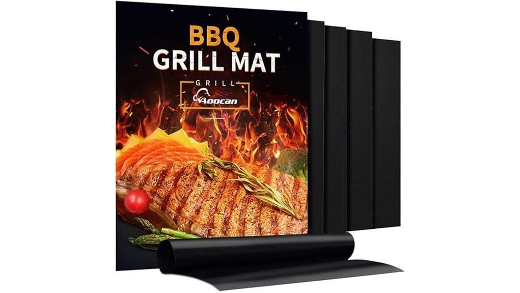 nonstick reusable five pack mats