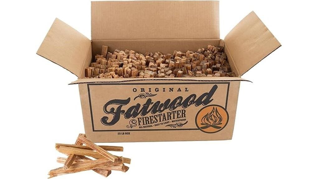 pine resin fire starting sticks